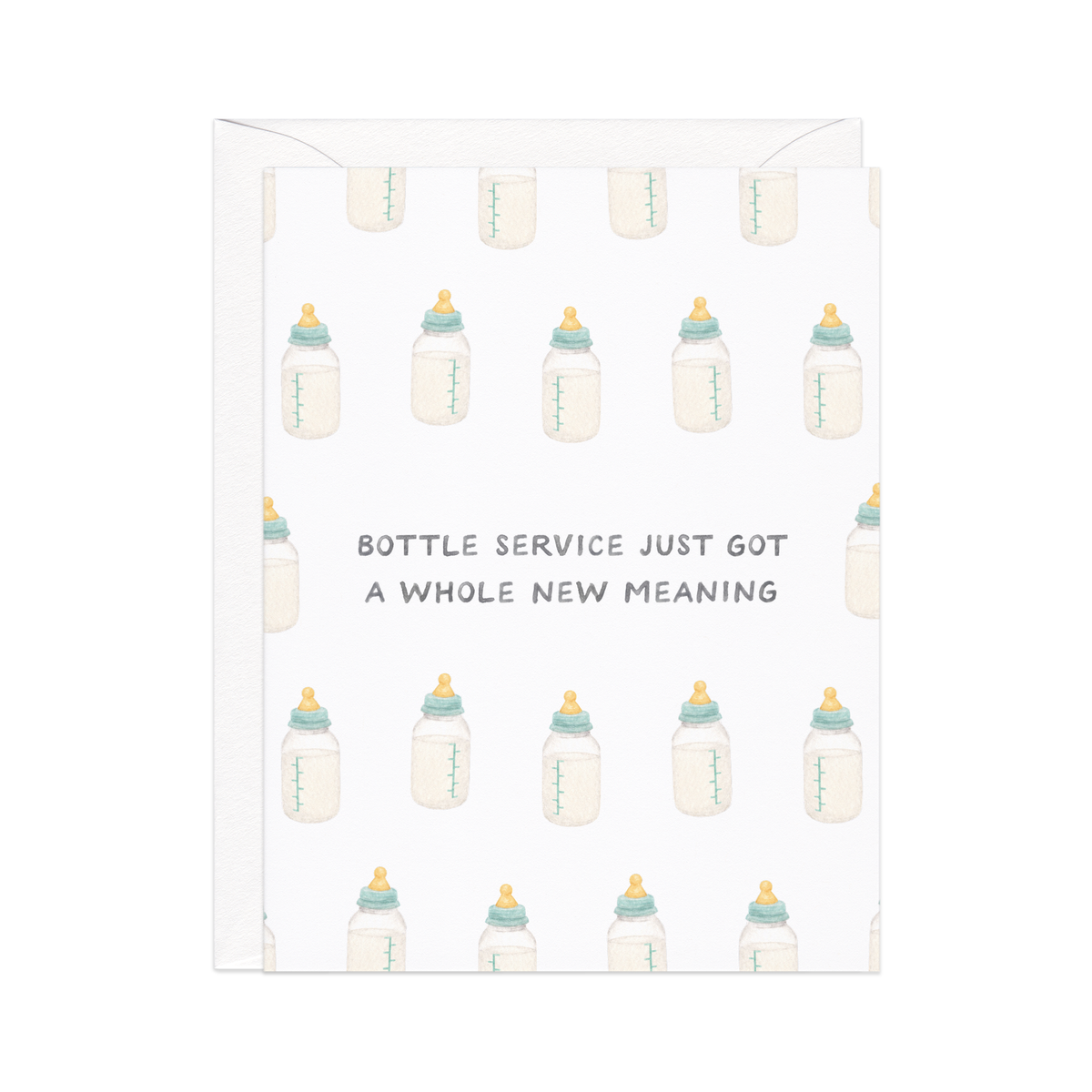Bottle Service Greeting Card