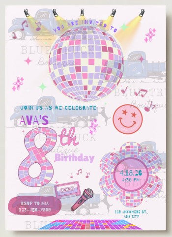 Disco Invitation (Digital Product)