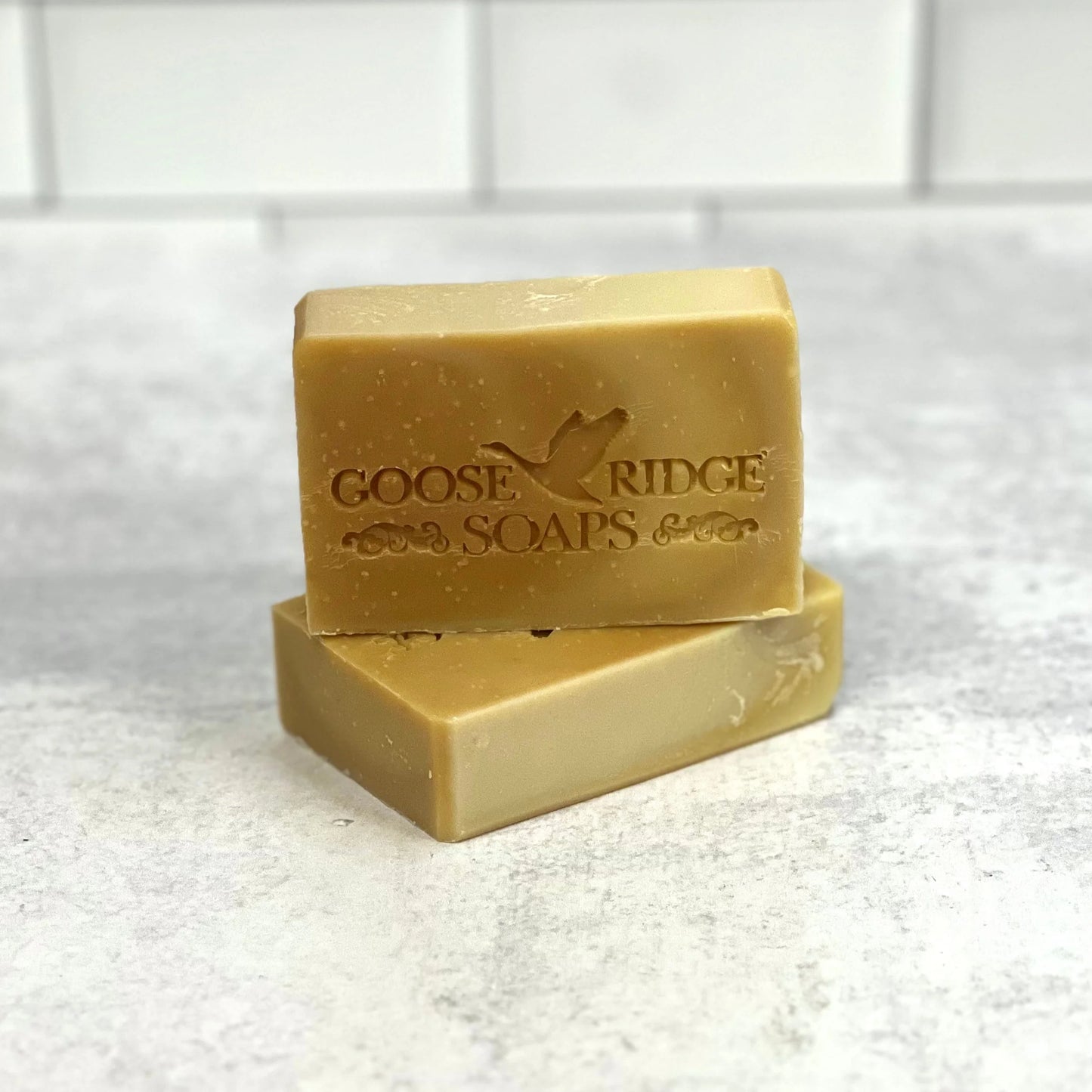 Gentle Cleansing Tallow Bar - Unscented with Honey - Goose Ridge Soaps