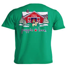 Christmas Tree Farm Puppie Love Shirt
