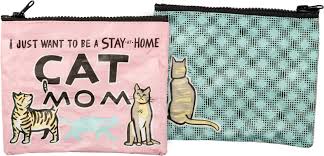 I just want to be a stay at home cat mom coin pouch