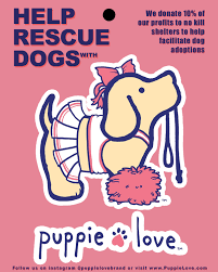 Cheerleader Puppie Love Sticker