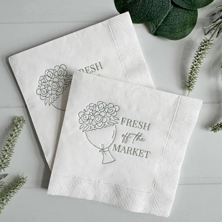 Fresh Off the Market Coctail Napkins