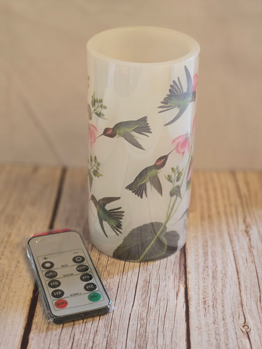 Hummingbird Flameless Candle