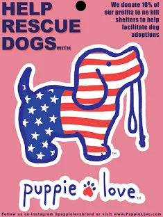USA Puppie Love Sticker