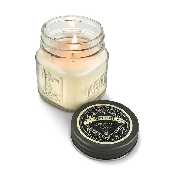 Roasted Peach Canning Jar Candle