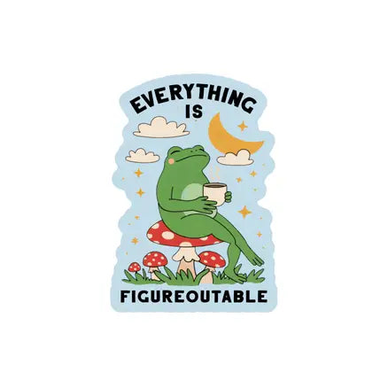 Motivational Frog Sticker