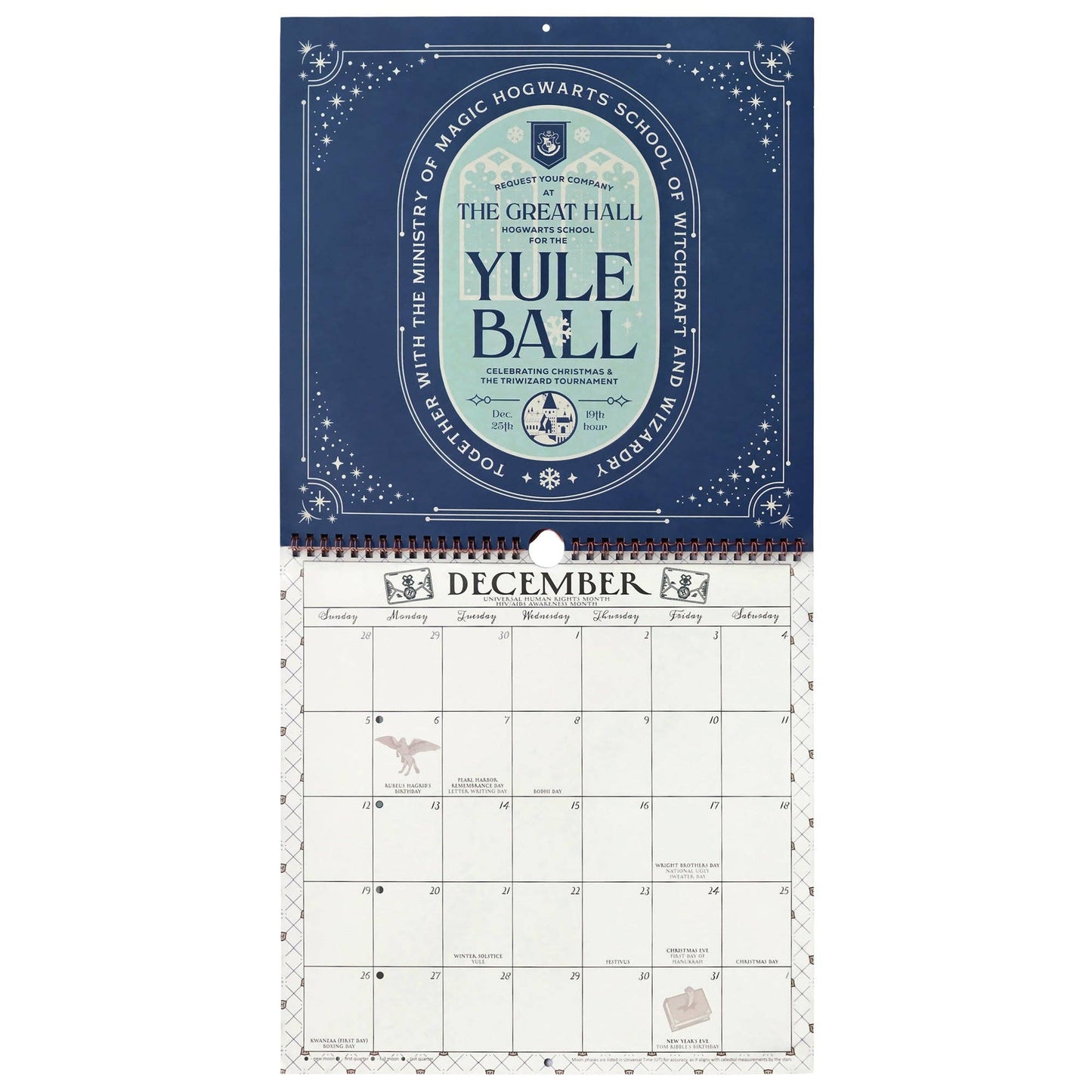 Hogwarts 2027 Spiral Wall Calendar