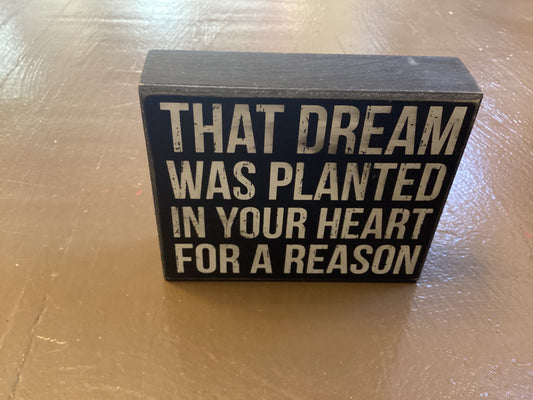 That dream box sign