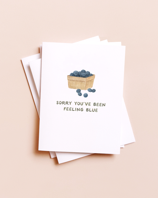 Feeling Blue Greeting Card