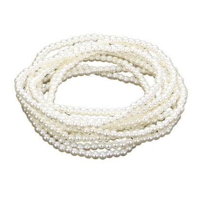 Addison Pearl Beaded Stretch Bracelets