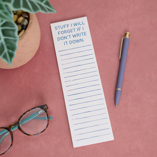 Stuff I Will Forget List Pad