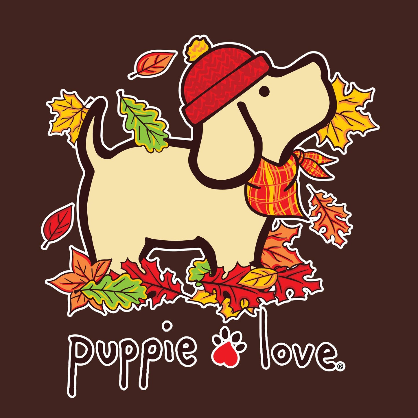 Fall Leaves Puppie Love Shirt