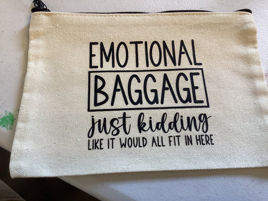 Emotional baggage white