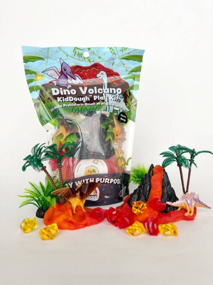 Dino Volcano Play Kit - Kids Play Dough