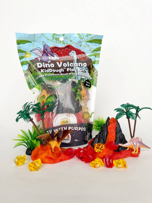 Dino Volcano Play Kit - Kids Play Dough