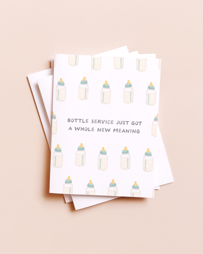 Bottle Service Greeting Card