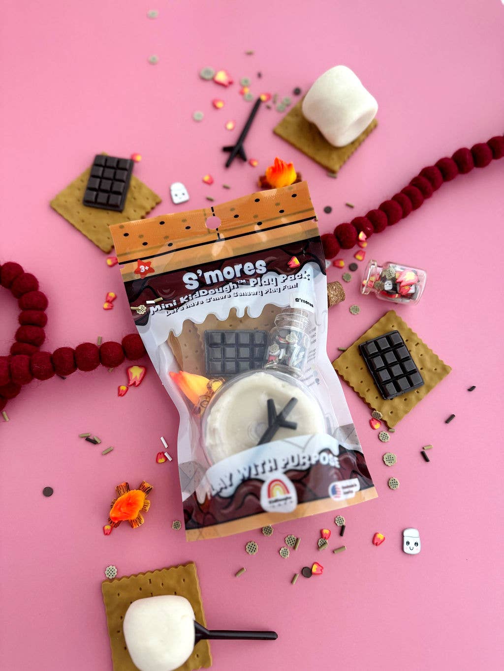 S'mores Mini Play Pack - Kids Play Dough