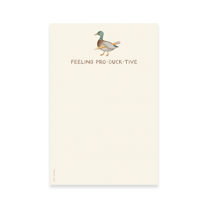 Feeling Productive Duck Notepad