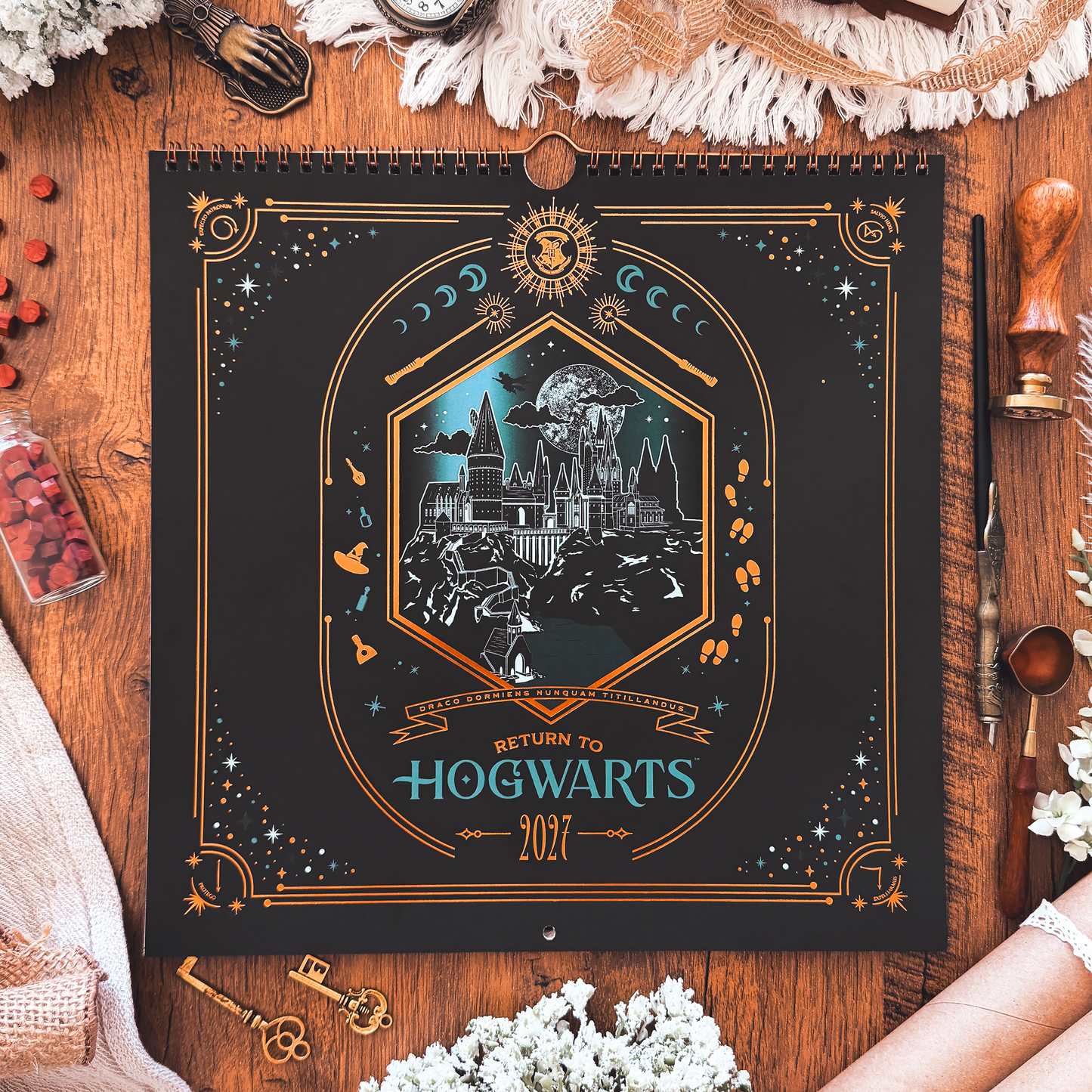 Hogwarts 2027 Spiral Wall Calendar