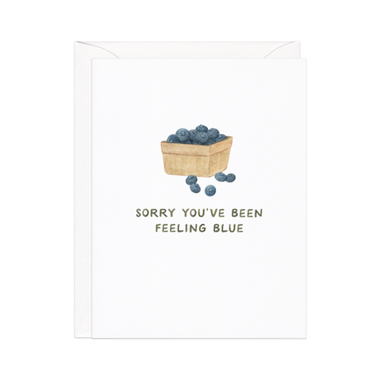 Feeling Blue Greeting Card