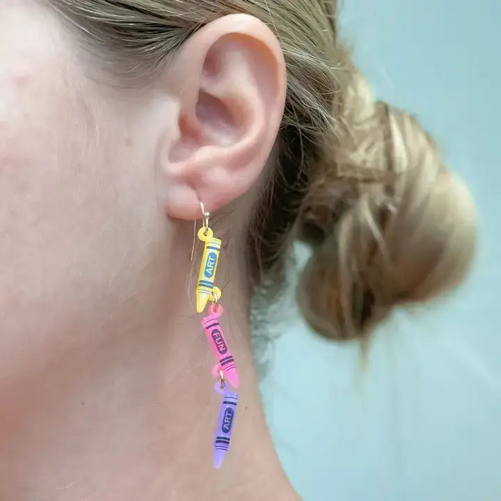 Crayon Dangle Earrings
