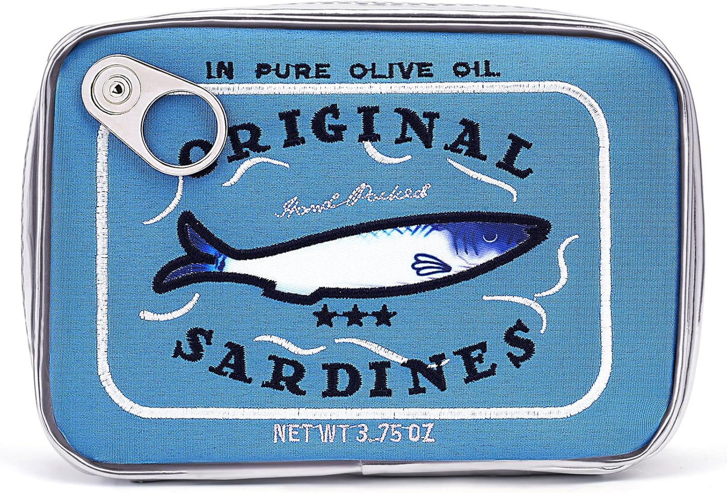 Blue Sardine Can Pouch