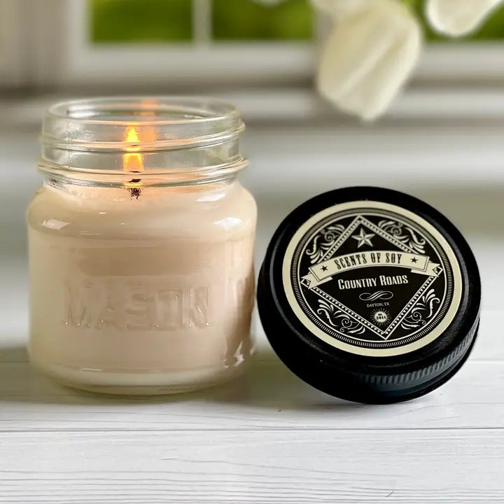 Country Roads Canning Jar Candle