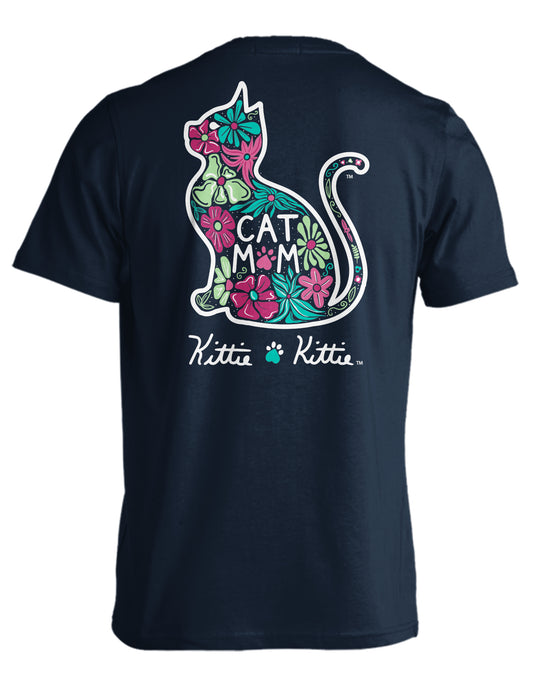 Pre-Order - Floral Cat Mom - Puppie Love Shirt