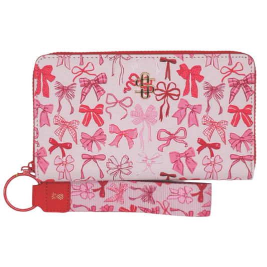 Simply Southern Pink and Red Bow Wallet