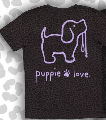 Black Leopard Puppie Love Shirt