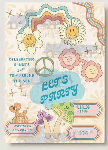Retro Invitation (Digital Product)
