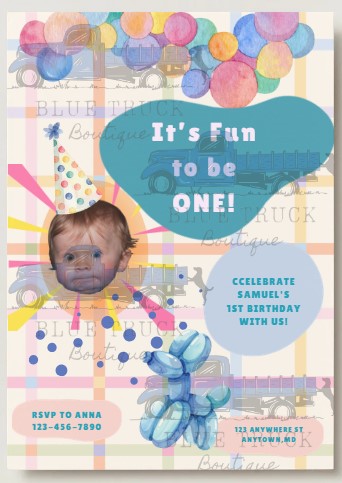 Fun to be One invitation (digital product)