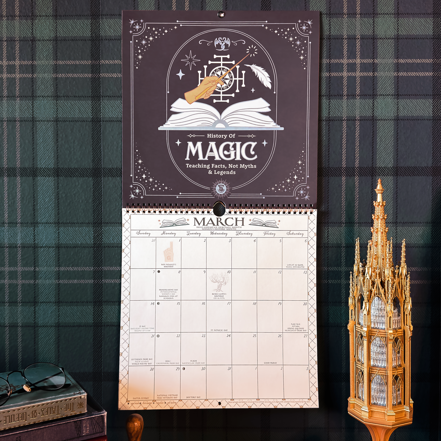 Hogwarts 2027 Spiral Wall Calendar