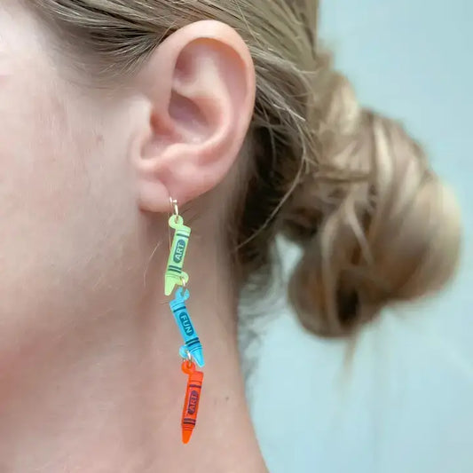 Crayon Dangle Earrings