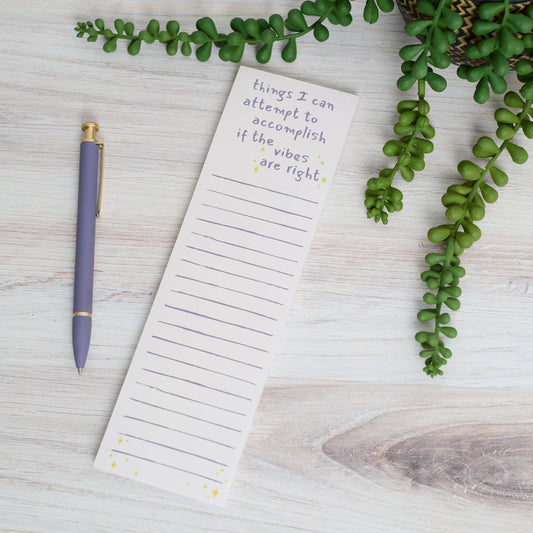 If The Vibes Are Right List Pad