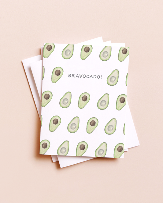 Bravo Avocado Greeting Card