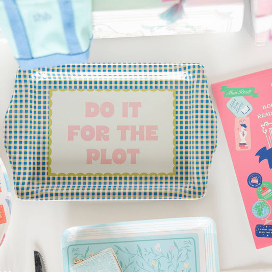 Do It For The Plot Trinket Tray