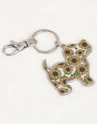 Sunflower Puppie Love Keychain