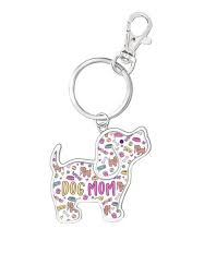 Dog Mom Puppie Love Keychain