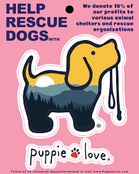 Mountain Puppie Love Sticker