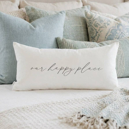Our Happy Place Lumbar Pillow