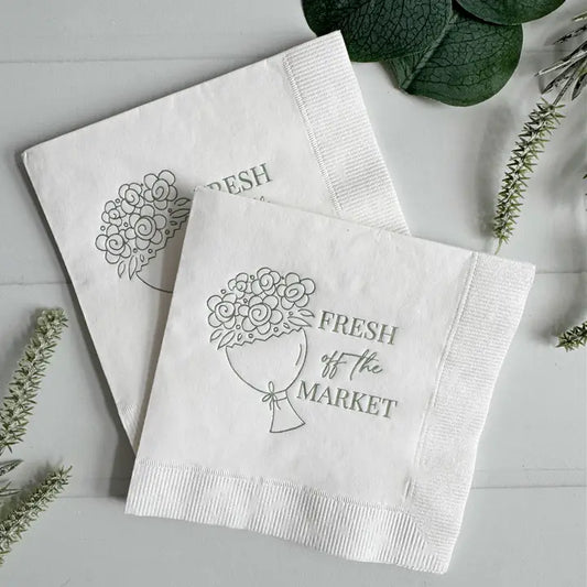 Fresh Off the Market Coctail Napkins