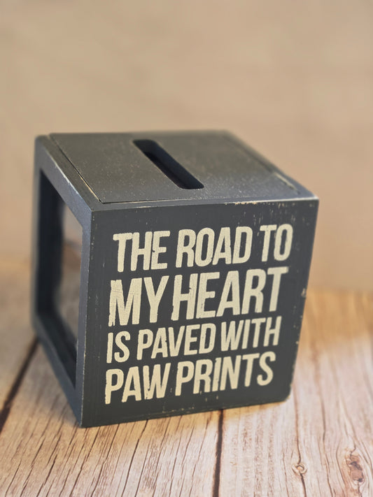 Road to my heart box sign