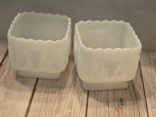 Milk Glass Planter