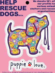 Smiley Puppie Love Sticker
