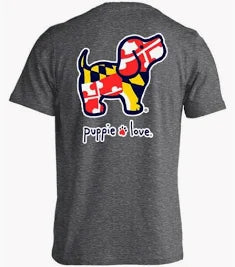 Maryland Flag Puppie Love Shirt